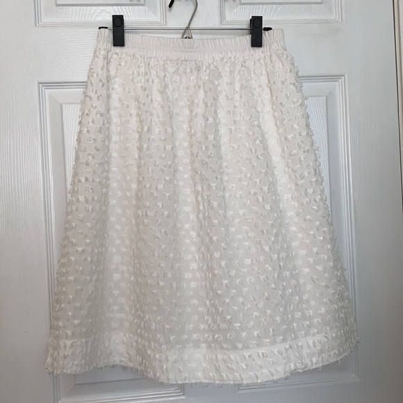 J. Crew Factory textured white skirt - Picture 2 of 6